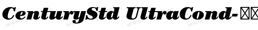 CenturyStd UltraCond字体转换